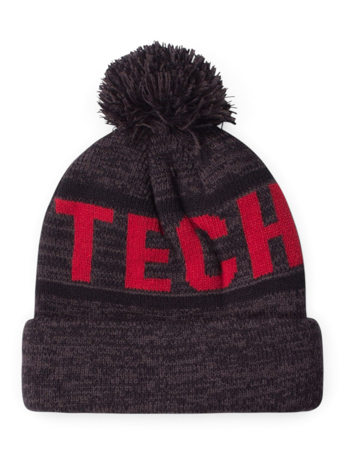 47 Brand Woven Texas Tech Charcoal Cuff Knit Cap – Side view
