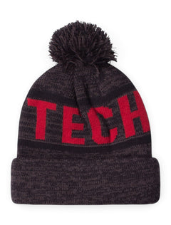 47 Brand Woven Texas Tech Charcoal Cuff Knit Cap – Side view