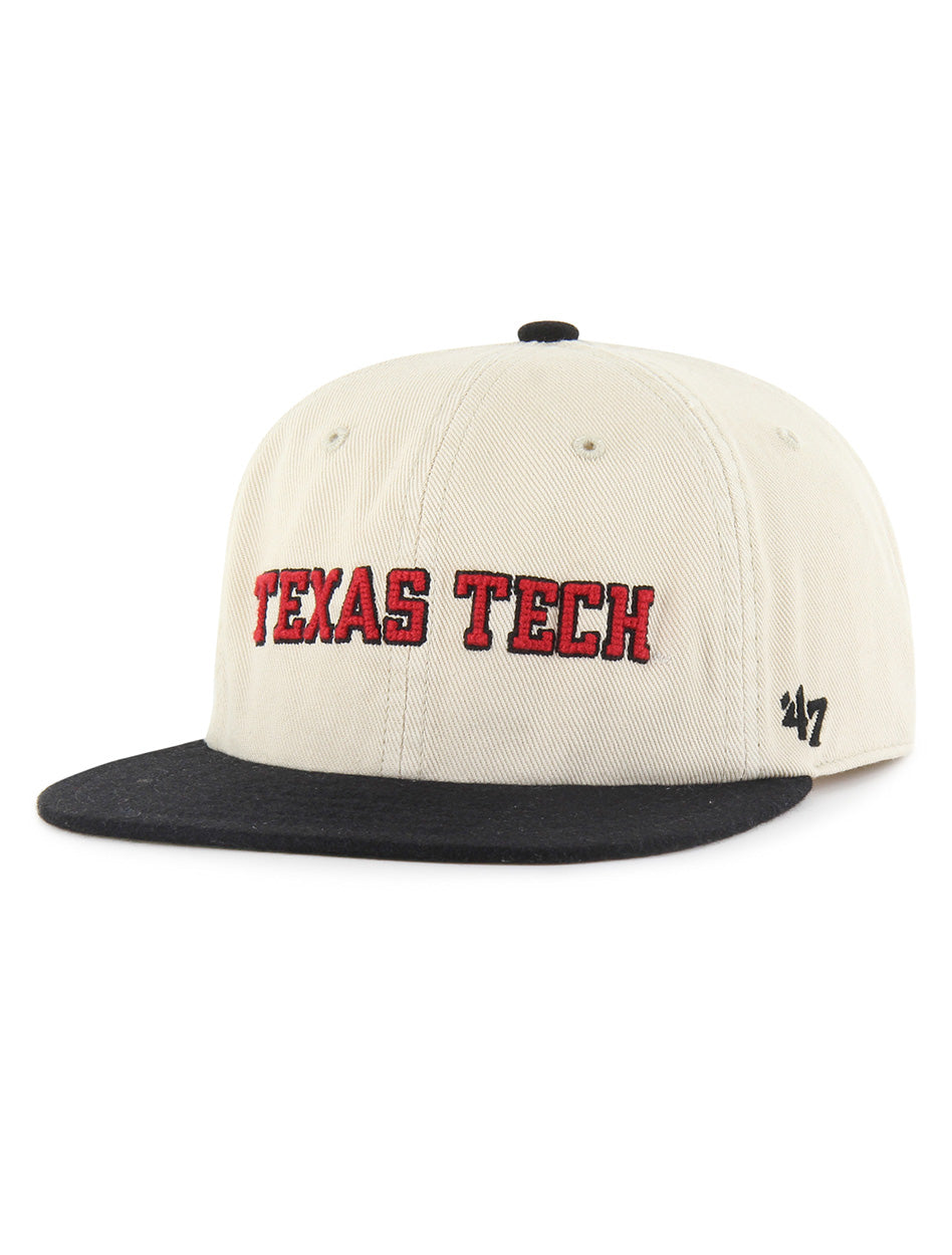 '47 Brand Texas Tech Chainstitch Double T "Fieldstone" Snapback Cap