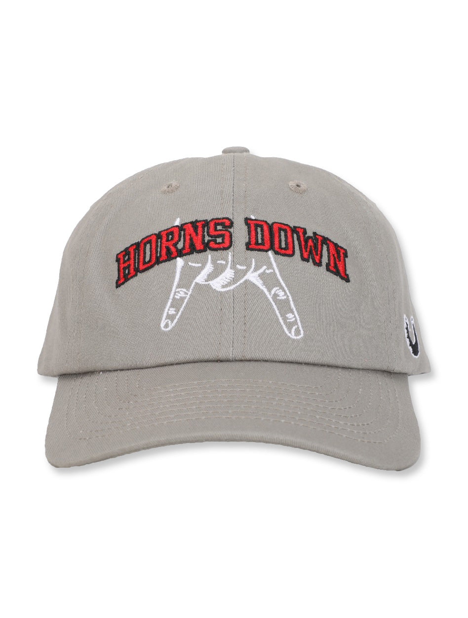 Dark Horse "Horns Down" Adjustable Grey Cap
