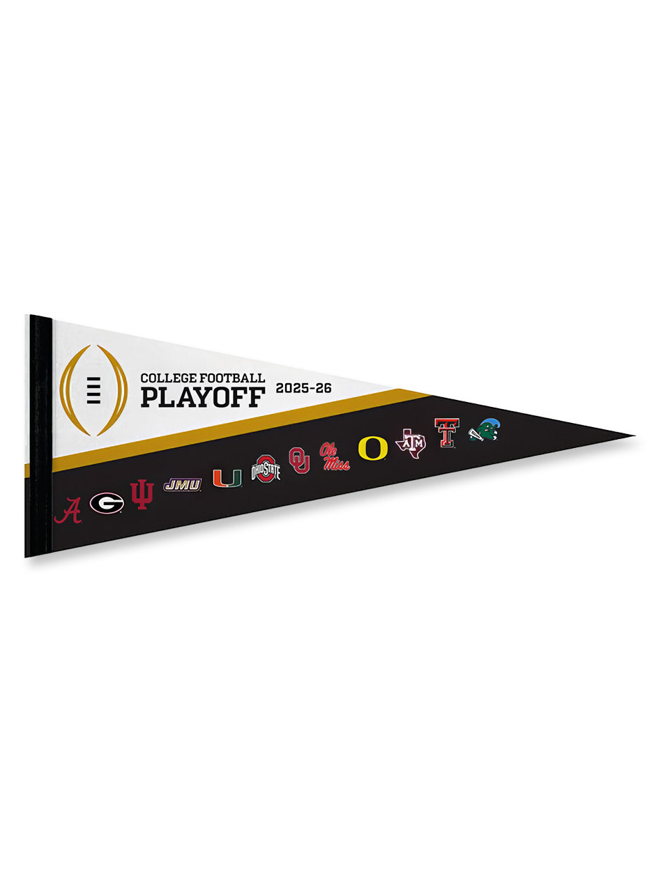 Texas Tech 2025 CFP 12" x 30" Felt 12 Team Pennant