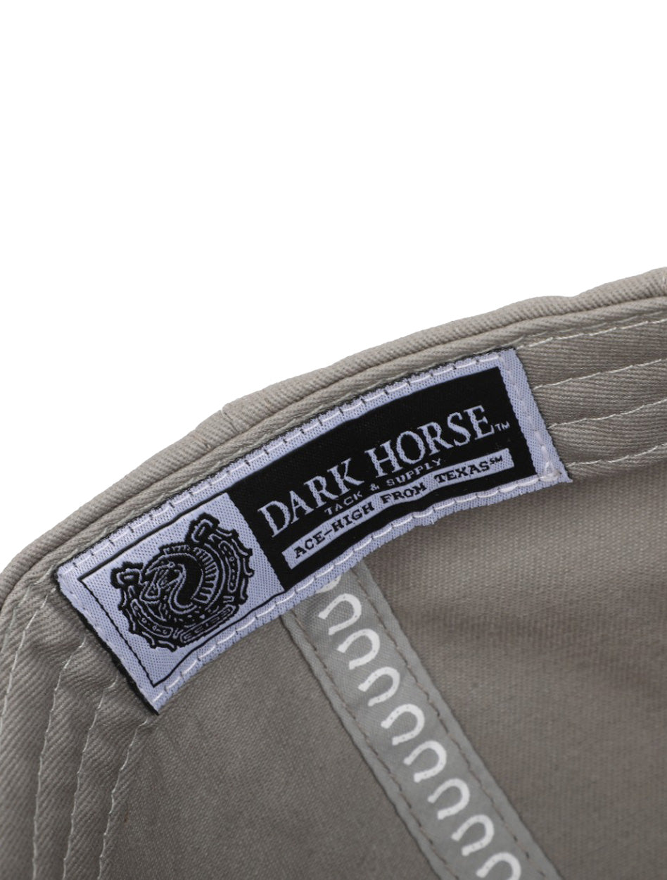 Dark Horse "Horns Down" Adjustable Grey Cap