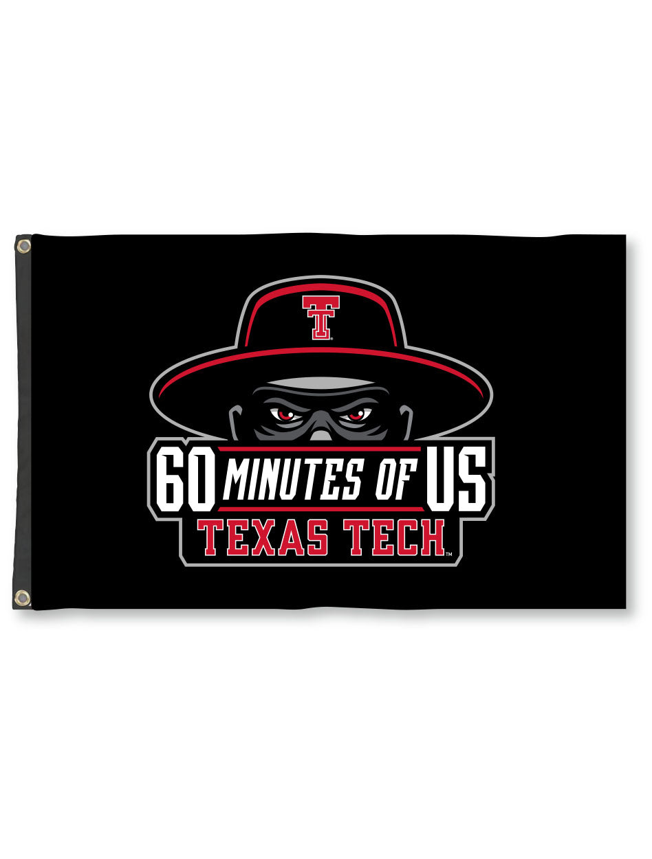 Texas Tech "60 Min Of Us" 3'x5' Premium Deluxe Flag