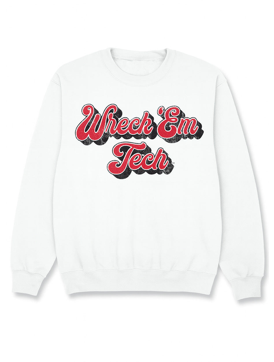 Texas Tech "70s Script" Crewneck Sweatshirt