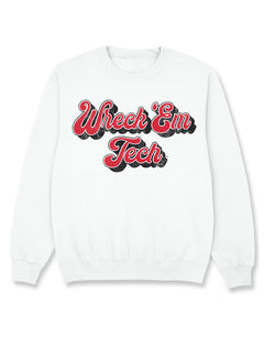 Texas Tech "70s Script" Crewneck Sweatshirt