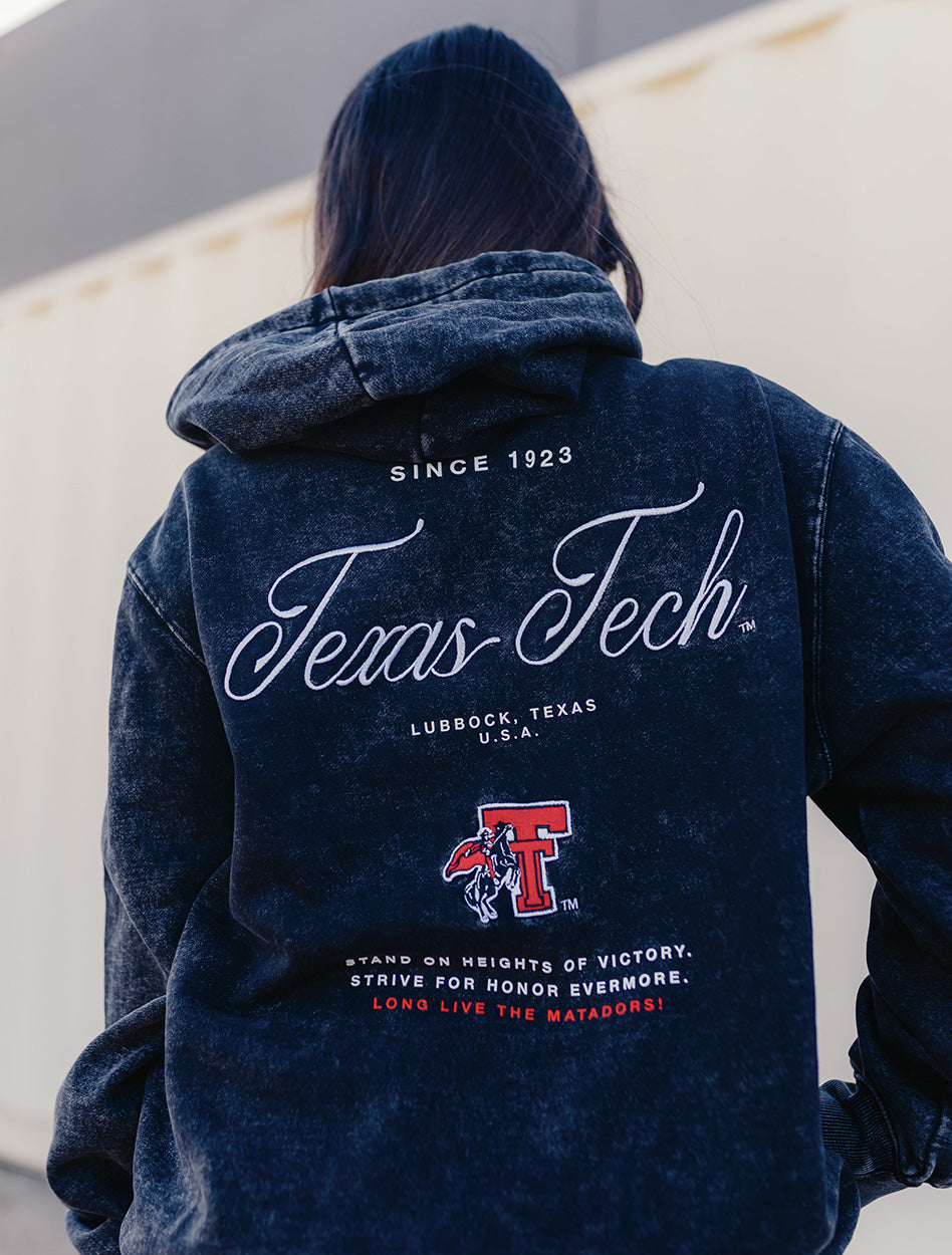 Texas Tech Dark Horse "Legacy Script" Vintage Hood