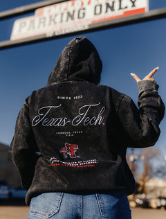 Texas Tech Dark Horse "Legacy Script" Vintage Hood