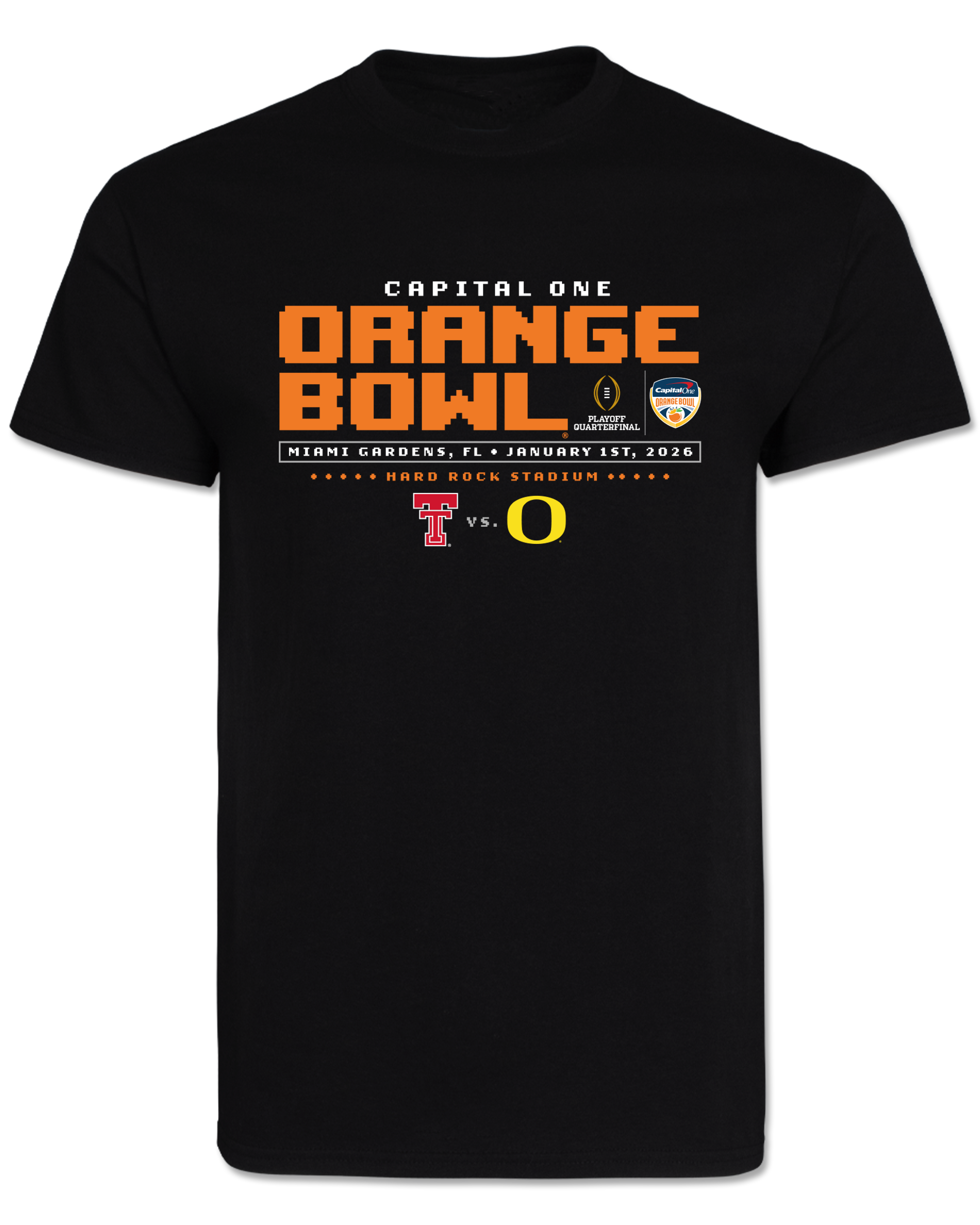 Texas Tech 2025 Orange Bowl - Duck Hunt - T-Shirt - BLACK
