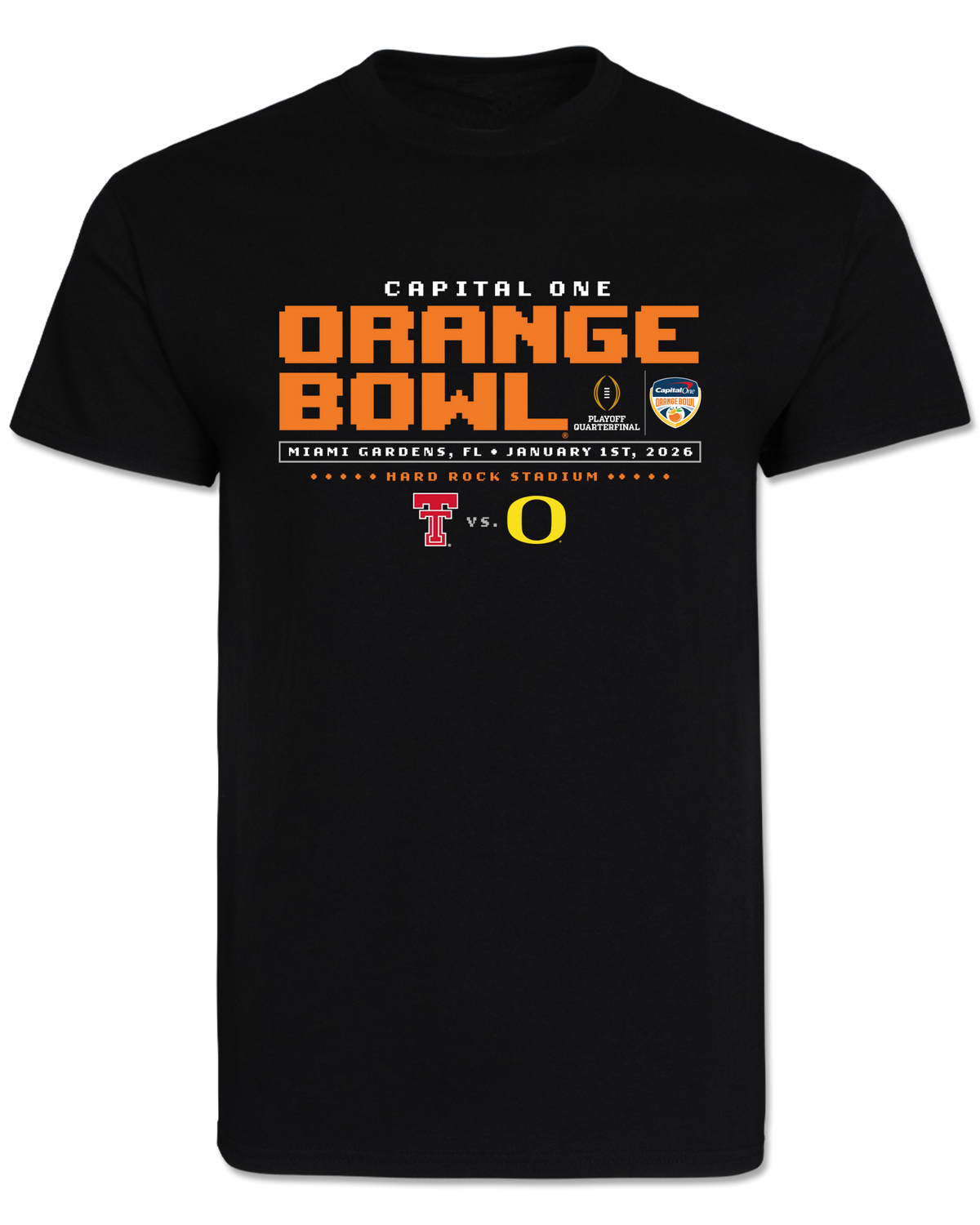 Texas Tech 2025 Orange Bowl - Duck Hunt - T-Shirt - BLACK (DO NOT TURN ON)