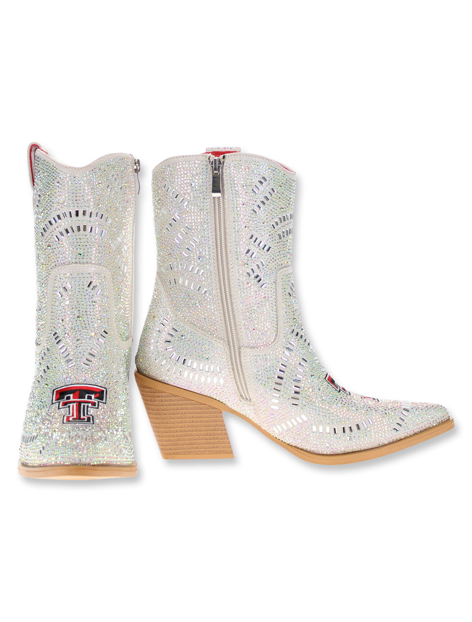 Vaccari Texas Tech "Jade" Rhinestone Bootie
