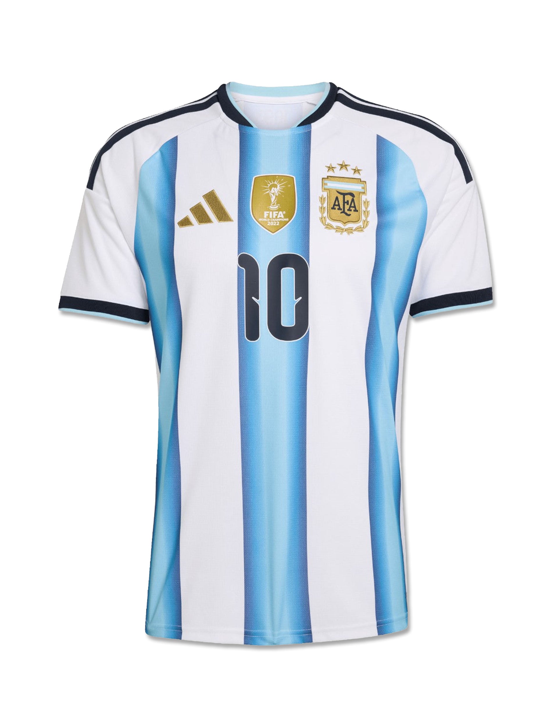 Adidas Argentina 26 Home Messi #10 Jersey in White & Blue — front view