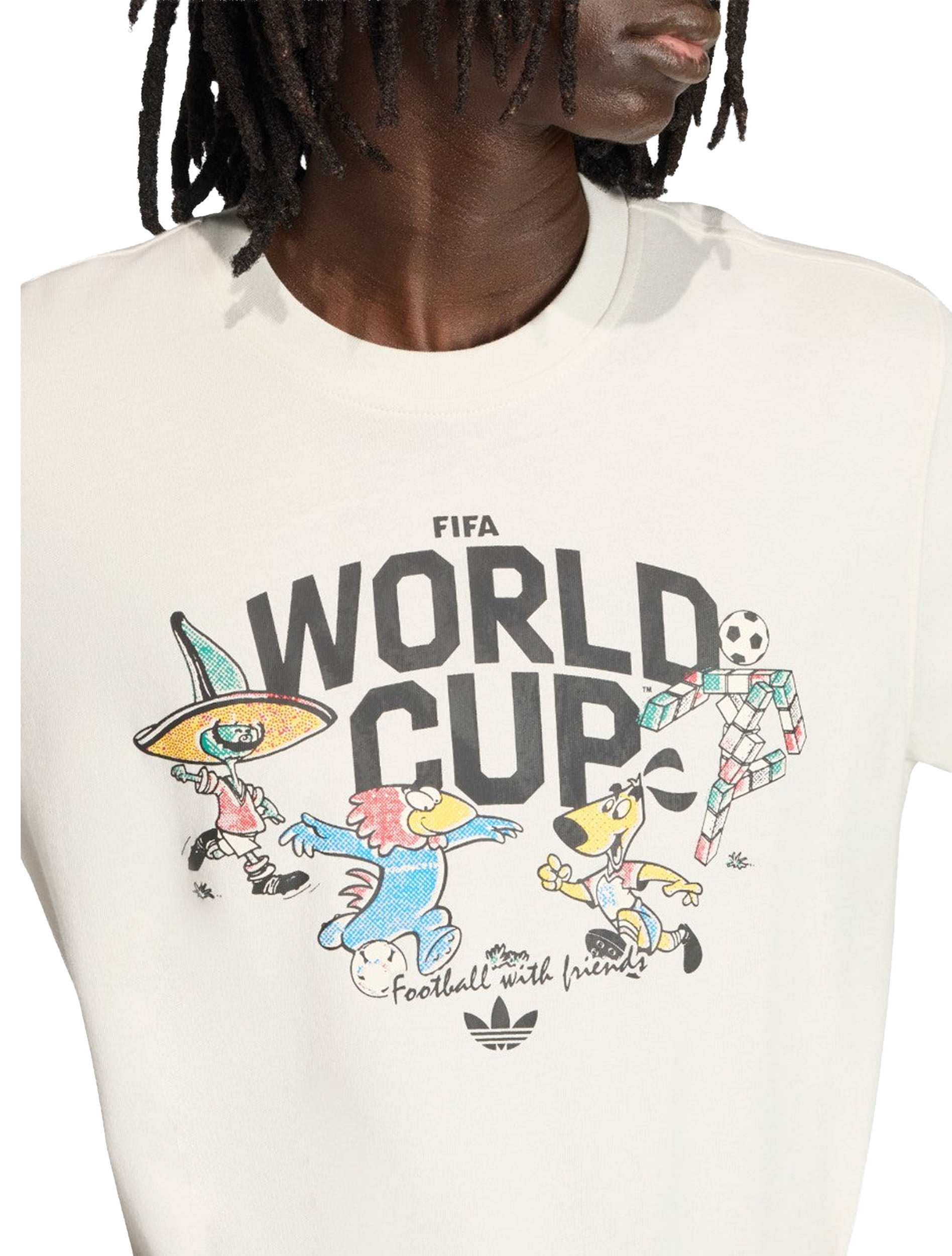 Group mascot graphic detail on Adidas FIFA World Cup 26 T-Shirt