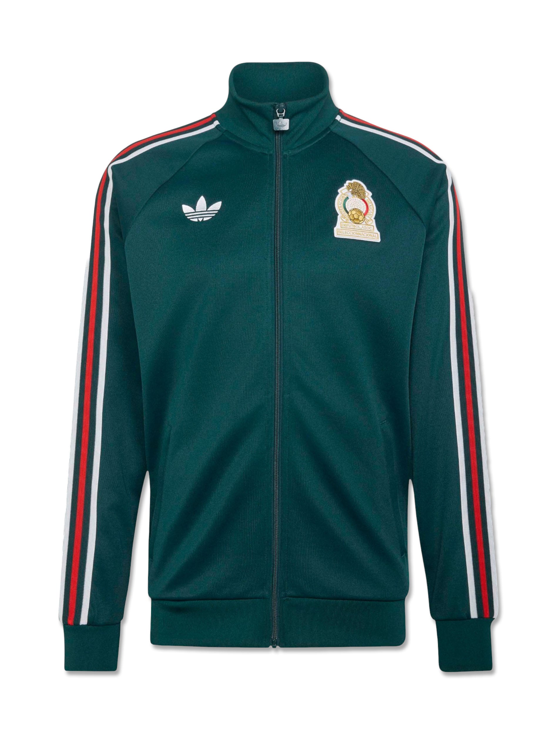 Adidas Men's Originals Mexico Track Jacket in Green — front view