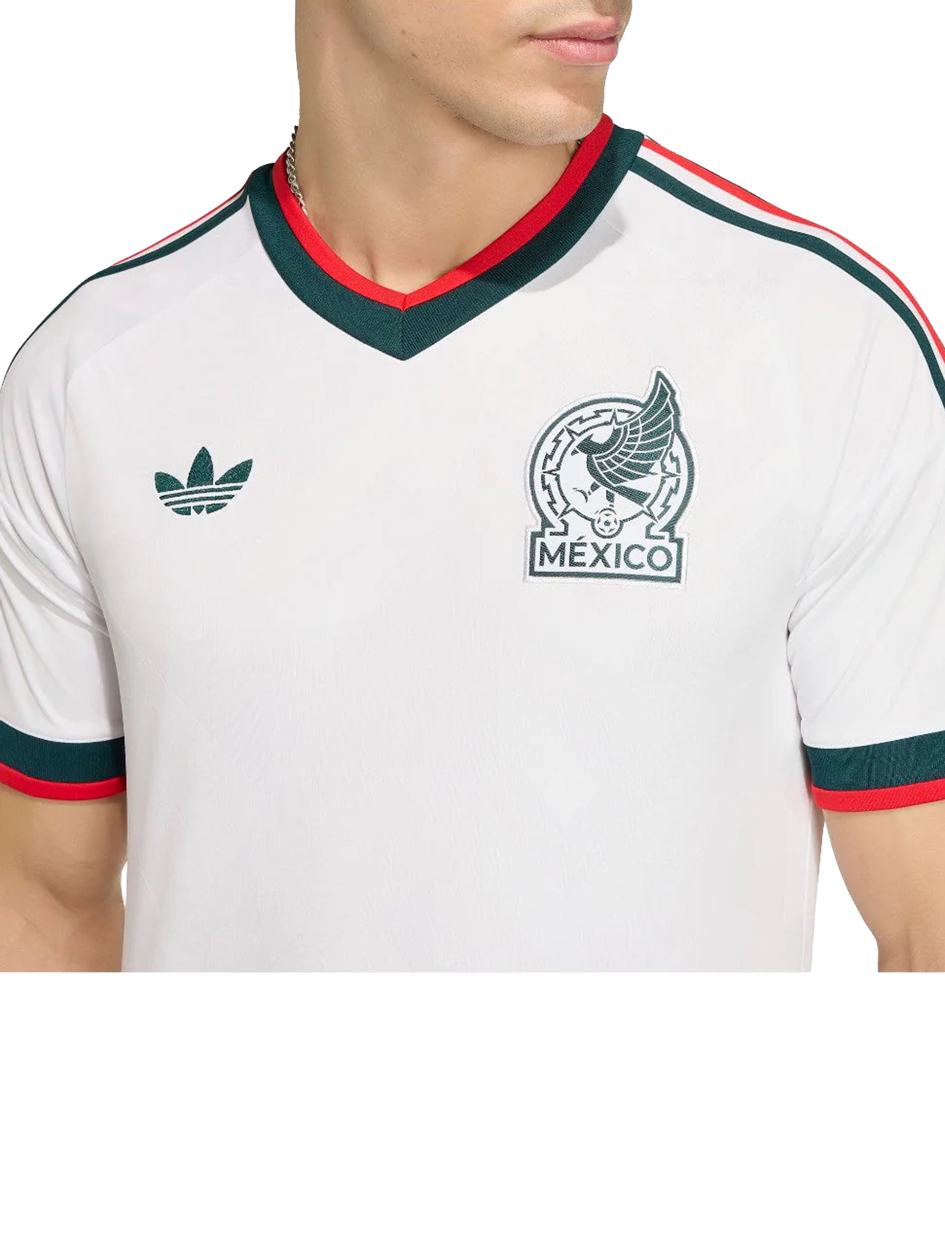 Mexico federation crest detail on Adidas 2026 Away Jersey