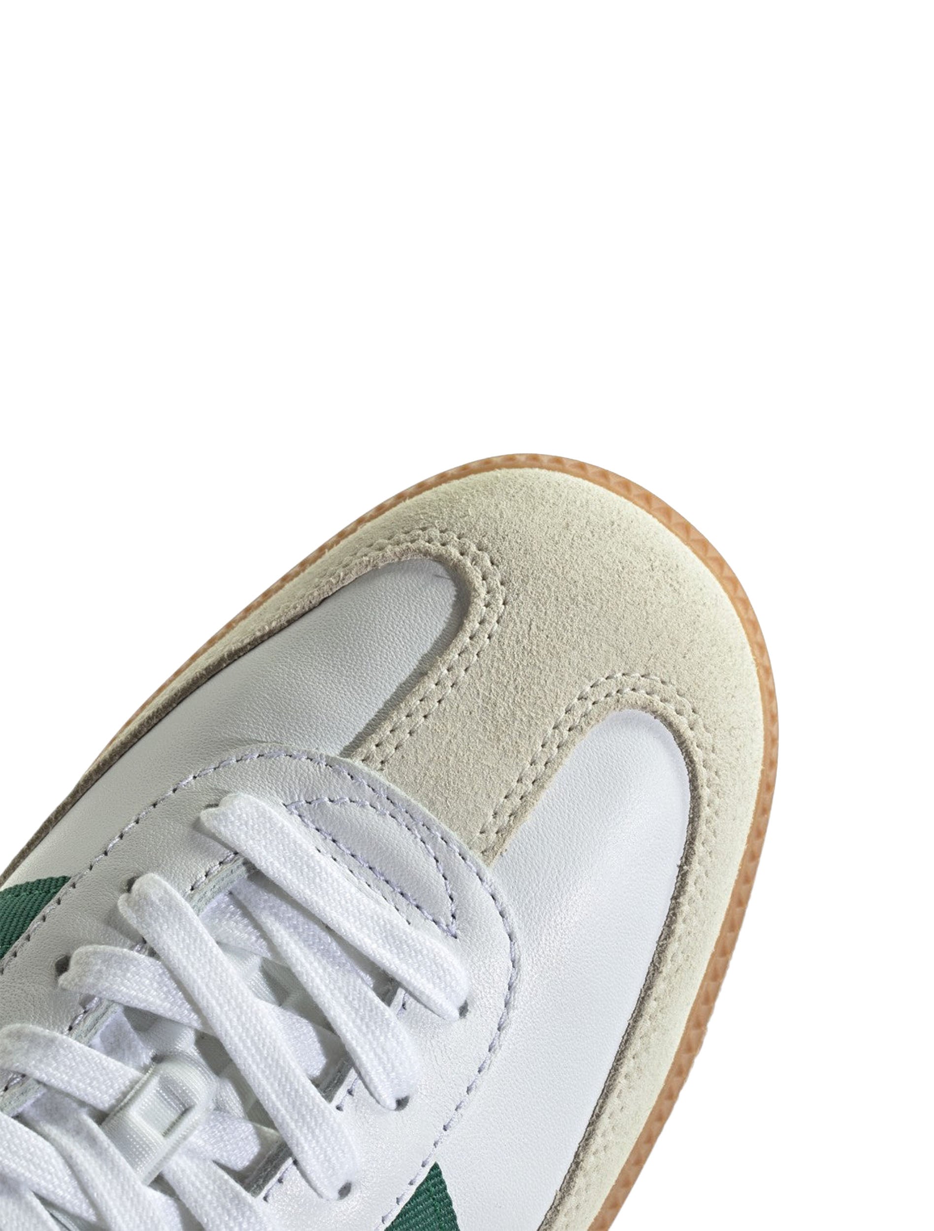 Adidas Samba OG Sneakers in Cloud White, Better Scarlet & Team Dark Green — Mexico Colorway