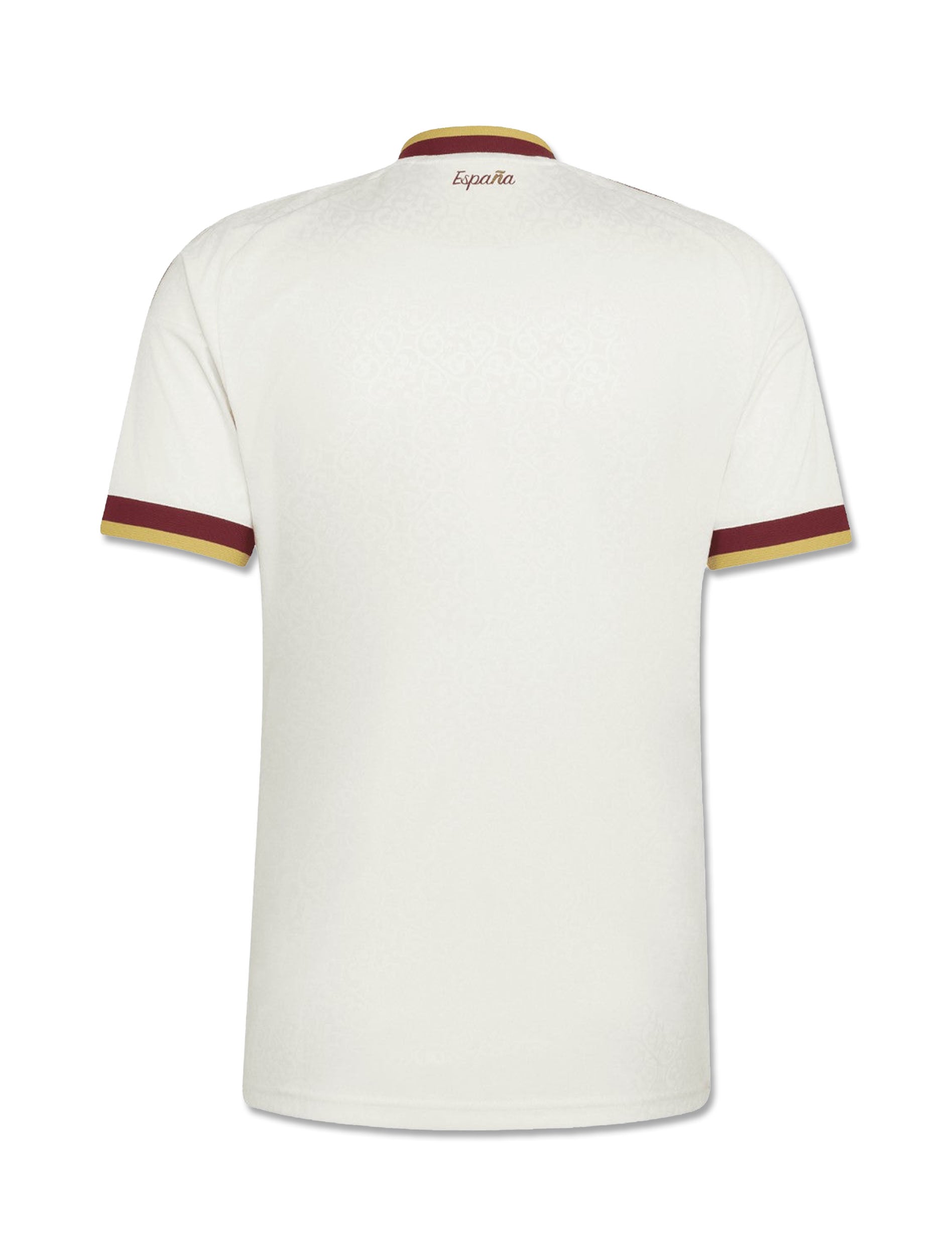 Adidas Spain 26 Away Jersey in Off White — back view