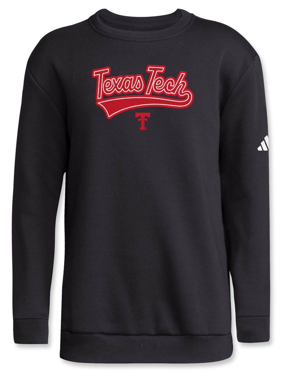 Adidas Texas Tech "College Prep" 2024 Youth Crew Sweatshirt