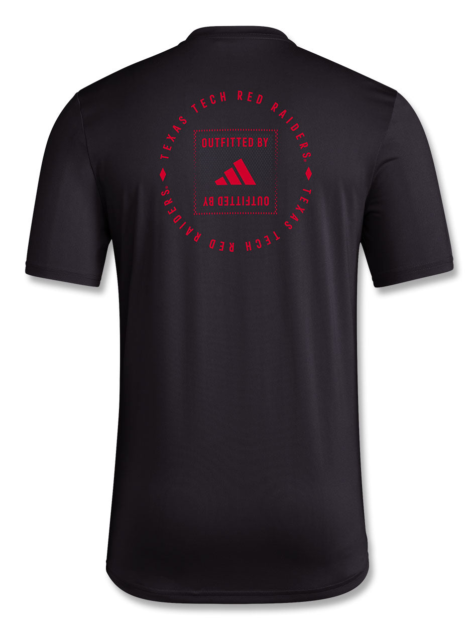 Adidas Texas Tech "Locker Medallion Fade" 2024 Short Sleeve T-Shirt