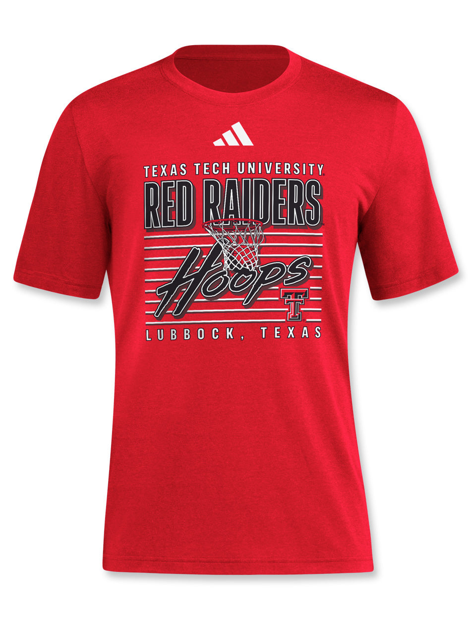 Adidas Texas Tech "Locker Swish" 2024 Red Short Sleeve T-Shirt