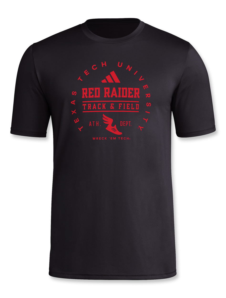 Adidas Texas Tech "Locker Track" 2024 Short Sleeve T-Shirt