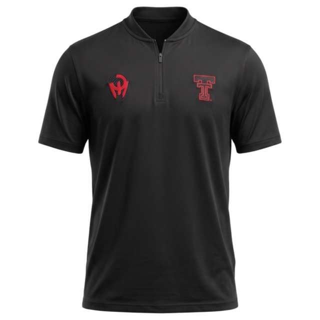 Adidas Texas Tech  Mahomes "TOO COLD" Short Sleeve Quarter Zip