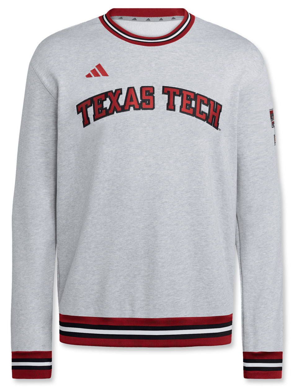 Adidas Texas Tech Rib Crew Sweatshirt (mhs-569)