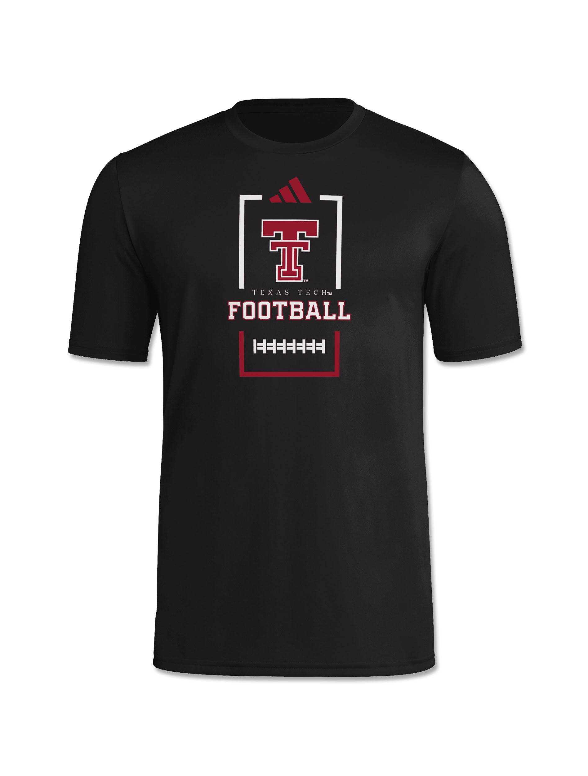 Adidas Texas Tech Sideline 2026 "Football Field" Short Sleeve T-Shirt (mts1655)