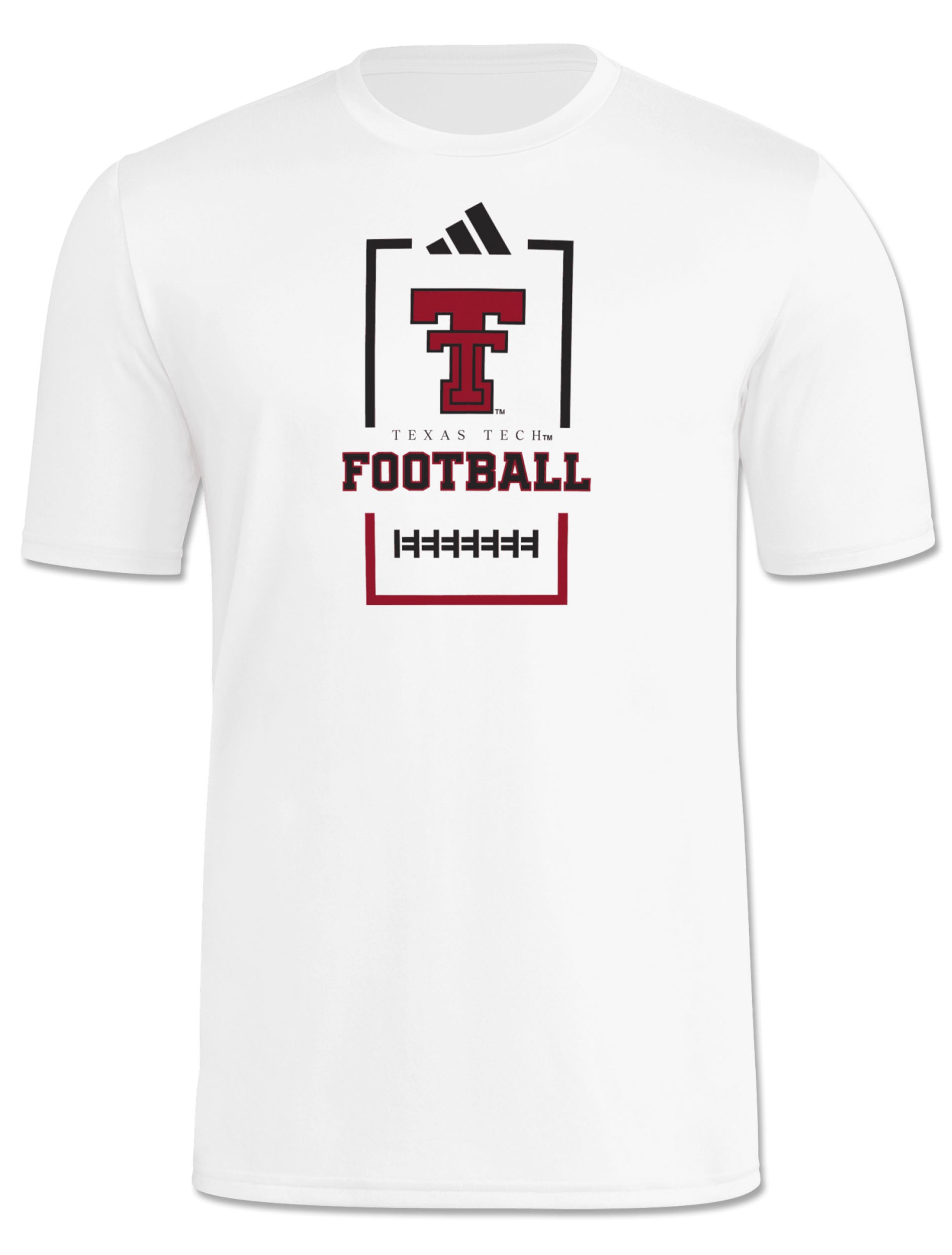 Adidas Texas Tech Sideline 2026 "Football Score" Short Sleeve T-Shirt