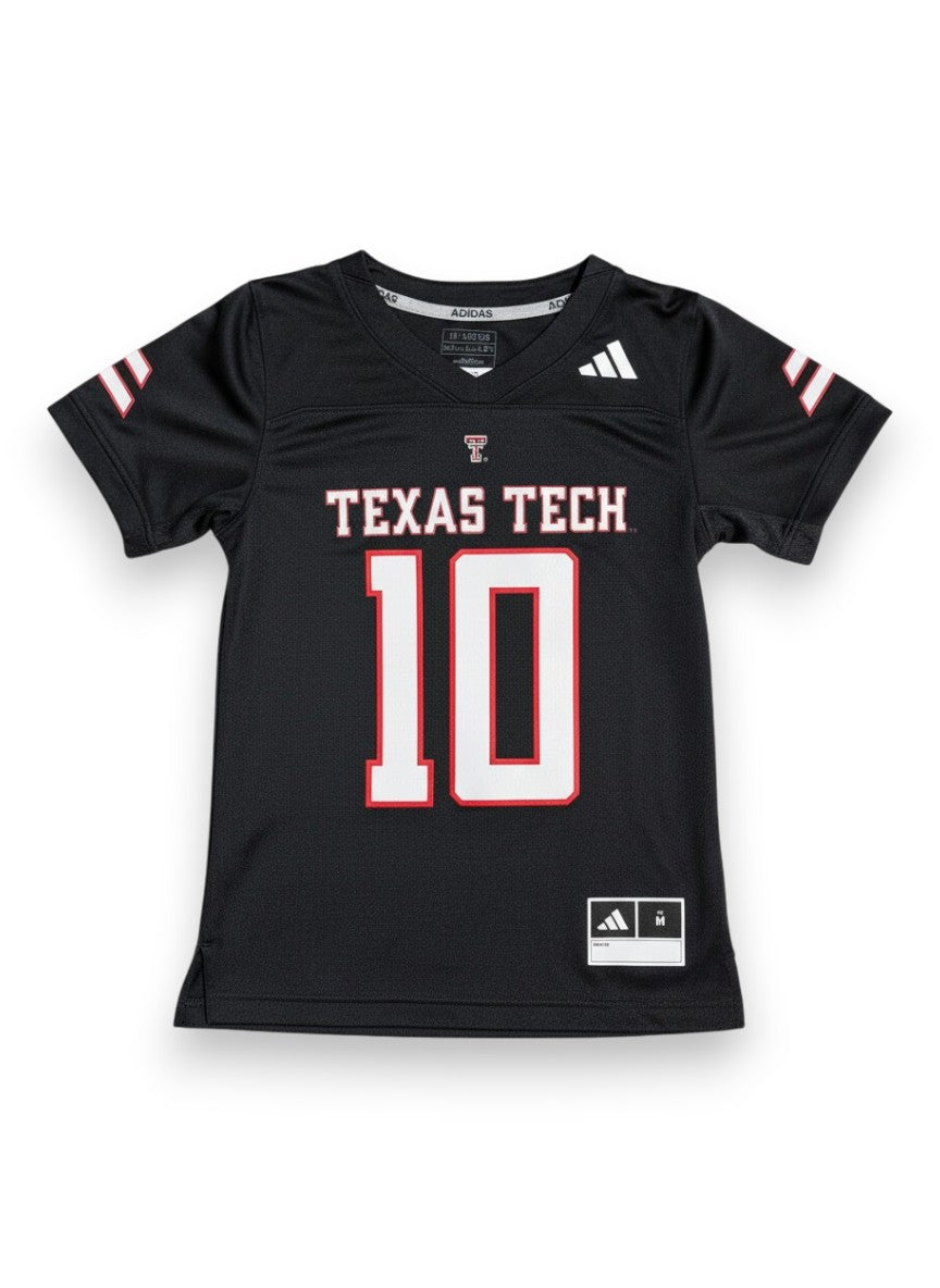 Adidas Texas Tech YOUTH NIL "Jacob Rodriguez" Black Football Jersey