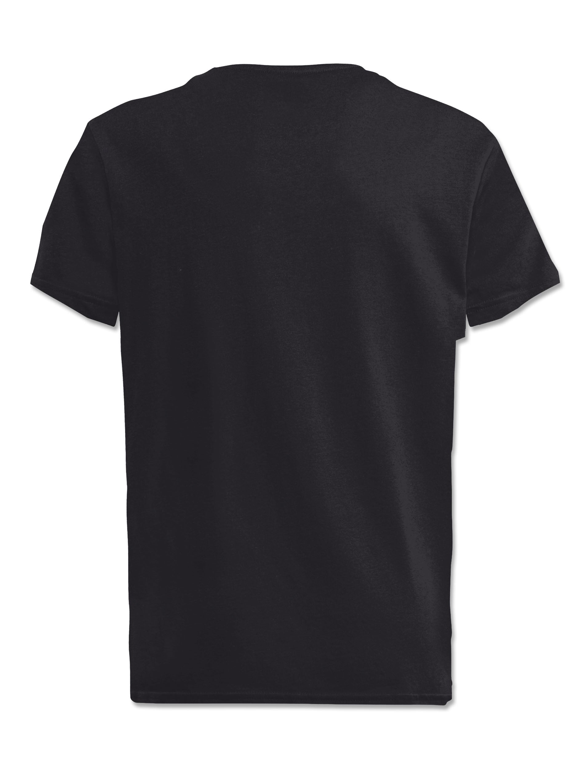 Back of the black youth Texas Tech t-shirt, left plain