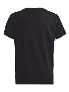Back of the black youth Texas Tech t-shirt, left plain
