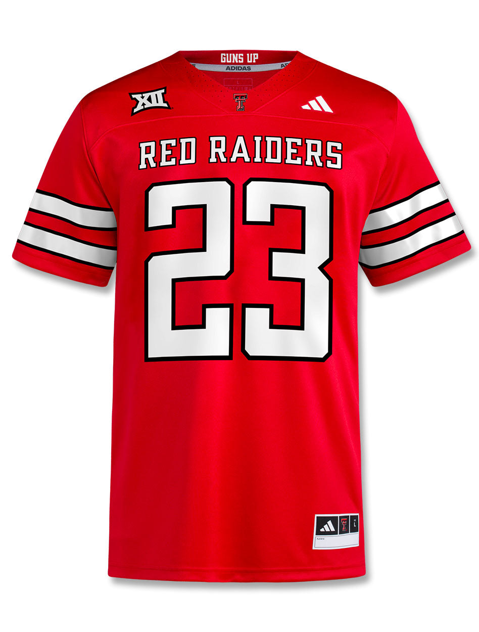 adidas Men s Texas Tech Red Raiders 23 Away Premier Football Jersey