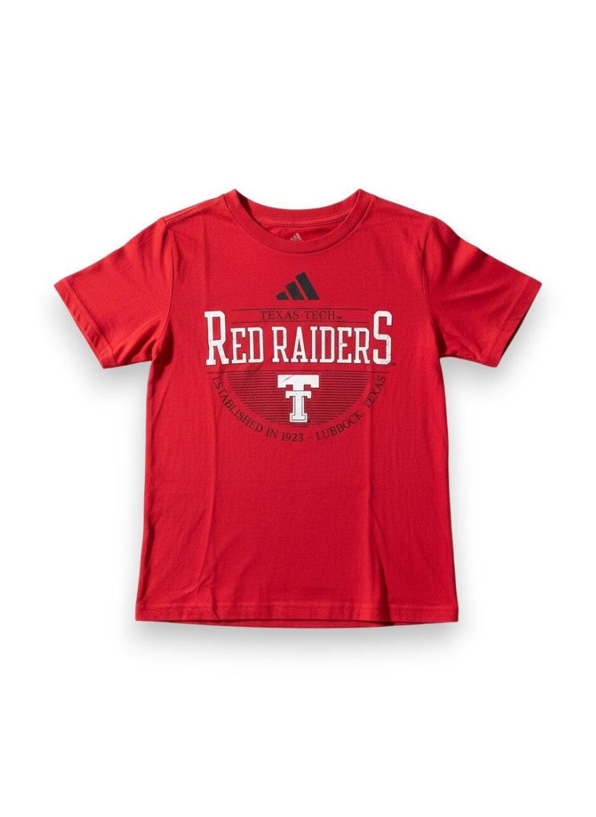 Adidas Texas Tech "Hold The Line" Youth Short Sleeve T-Shirt (yto-842)