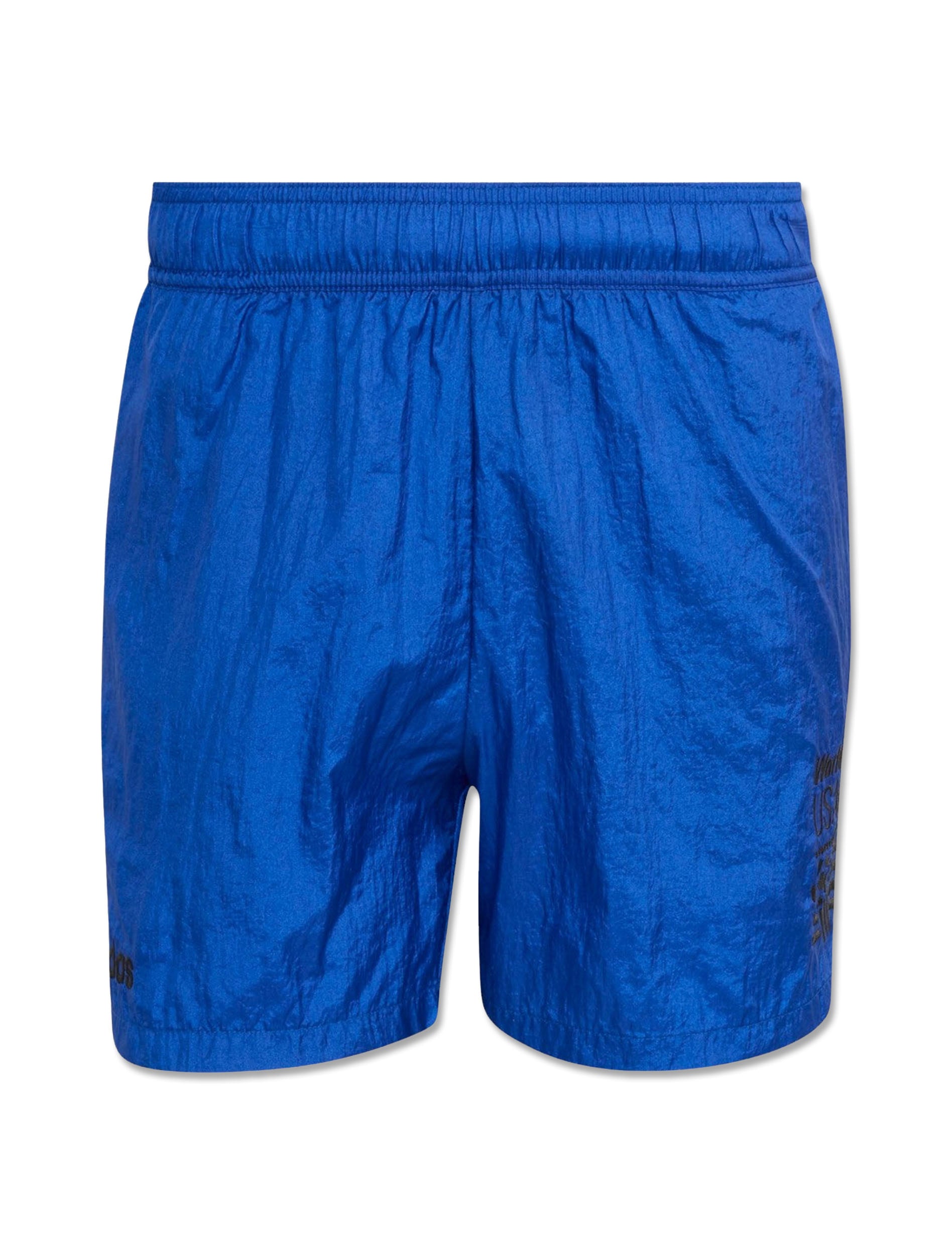 Adidas USA 94 Graphic Shorts in Royal Blue — front view