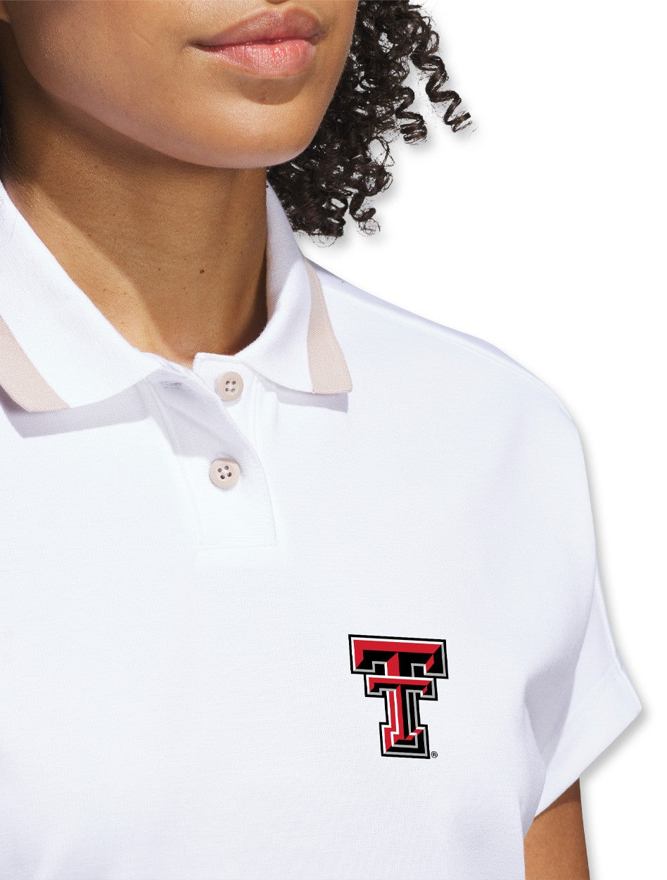 Adidas Golf Texas Tech Women's "Fringe" Go To 2 Button Polo