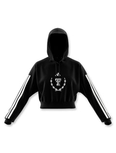 Adidas Texas Tech "3 Stripe" Cropped Hood