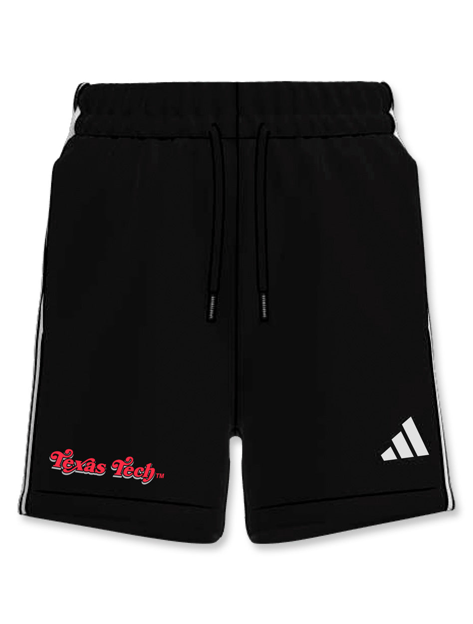 Adidas Texas Tech "3 Stripe" Women's Shorts