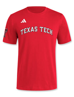 Adidas Texas Tech "Baseball Wordmark" Short Sleeve T-Shirt