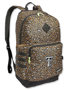 Adidas Texas Tech Black and White Double T "Classic 3S 4" Cheetah Backpack