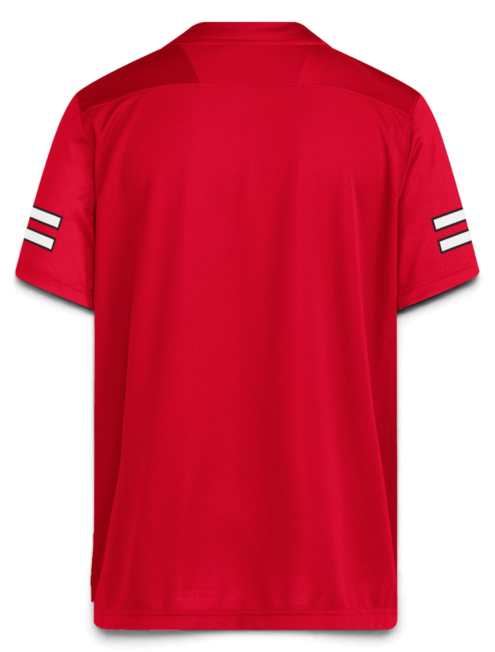 Adidas Texas Tech NIL player jersey back view - red
