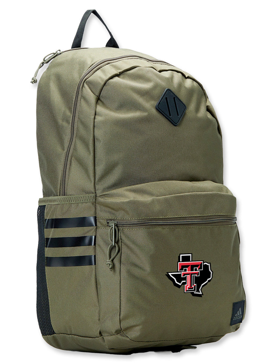 Adidas Texas Tech Pride "Classic 3S 5" Olive Backpack