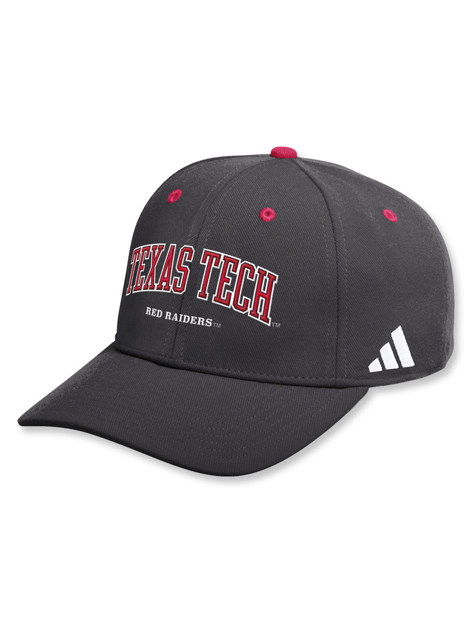 Adidas Texas Tech Sideline Stitched Seasonal SL Stretch Hat