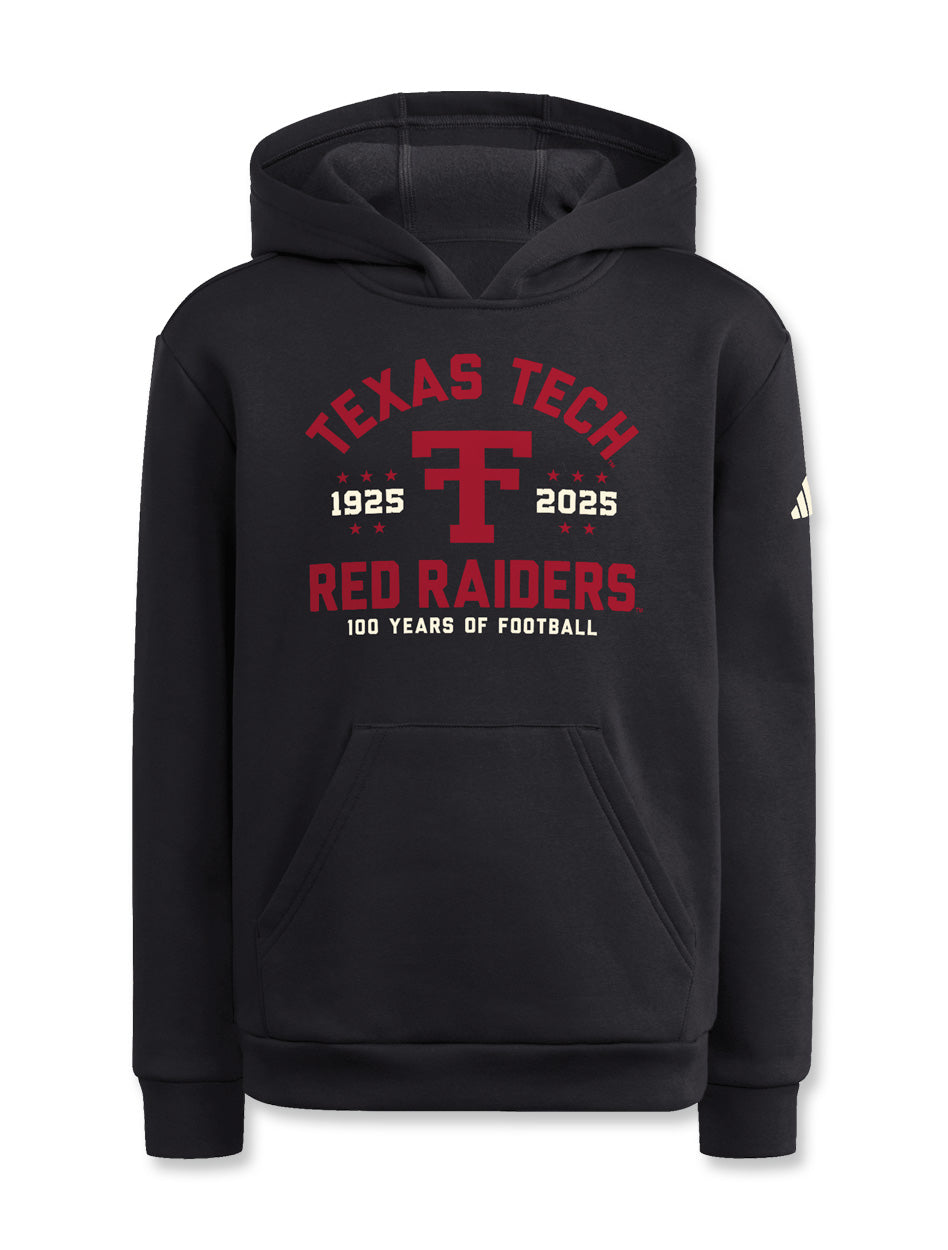 Adidas Texas Tech Youth 100 Year Fleece Hood β Red Raider Outfitter