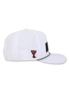 Texas Tech Dark Horse Leach Era "Air Raid" White Sport SB Cap