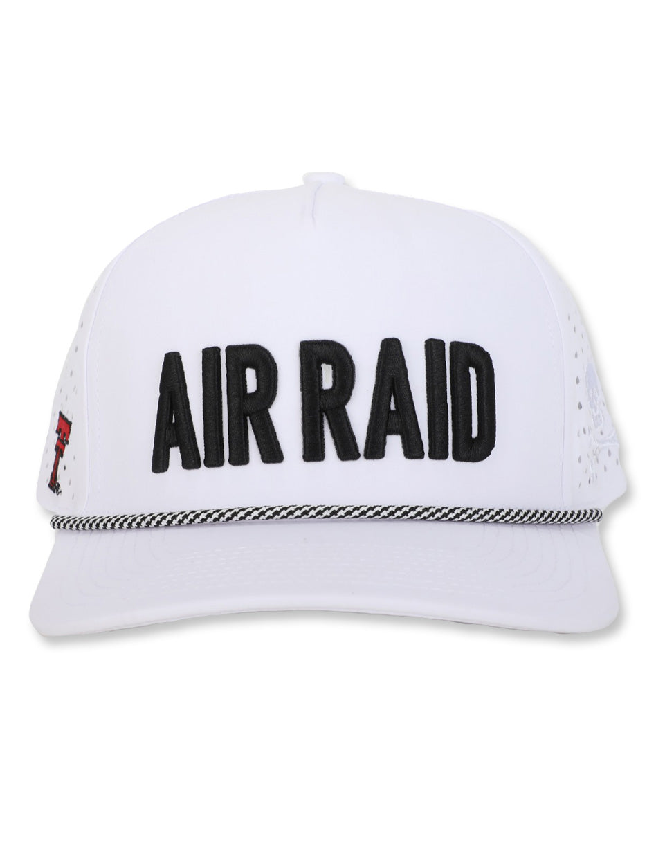 Texas Tech Dark Horse Leach Era "Air Raid" White Sport SB Cap