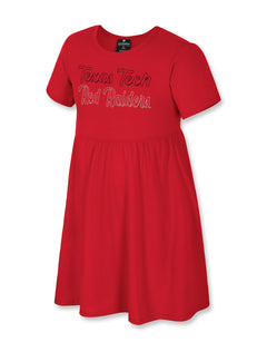 Arena Texas Tech "Riley" Girls Ribbed Dress