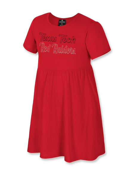 Arena Texas Tech "Riley" Girls Ribbed Dress