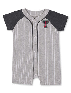 Texas Tech Infant Romper, Texas Tech Baby Baseball Outfit, Texas Tech Infant One-Piece, NCAA Baby Clothes, Texas Tech Newborn Apparel, Texas Tech Game Day Outfit, Texas Tech Spirit Wear.