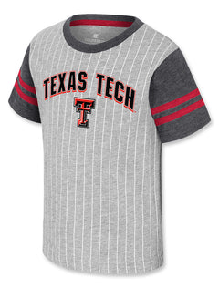 Texas Tech Toddler T-Shirt, Texas Tech Pinstripe Shirt, Texas Tech Toddler Baseball Tee, NCAA Texas Tech Apparel, Texas Tech Red Raiders Toddler Shirt, Texas Tech Game Day Outfit, Texas Tech Kids Gear.