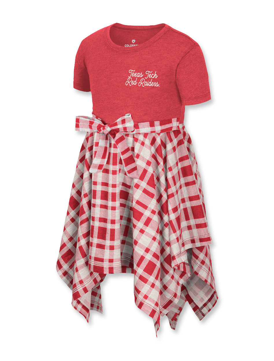 Arena Texas Tech "Marceline" Toddler Plaid Dress